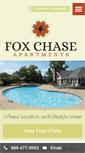 Mobile Screenshot of foxchaseapts.co