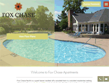 Tablet Screenshot of foxchaseapts.co